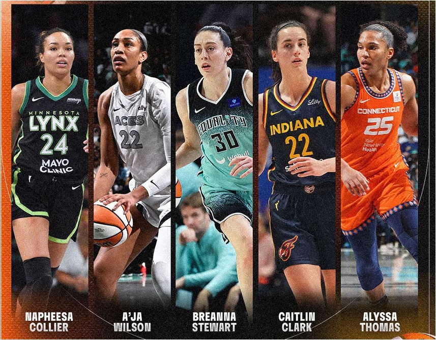WNBA公布本赛季最佳阵容